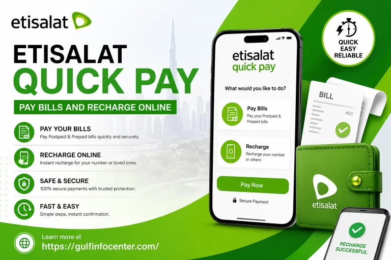 Etisalat Quick Pay for paying bills and recharging online