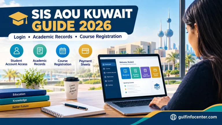 SIS AOU Kuwait student portal login, academic records and course registration guide 2026